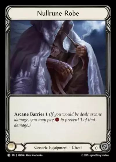 Nullrune Robe SBL006 - Silver Age Chapter 3 - Boltyn - Flesh and blood card