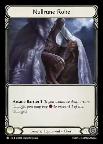 Nullrune Robe SEN006 - Silver Age Chapter 2 - Enigma - Flesh and blood card