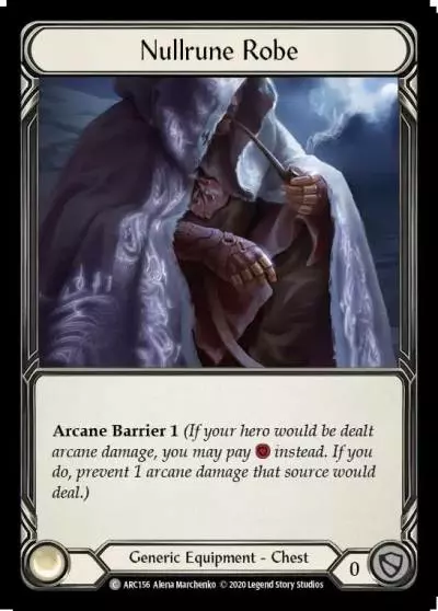 Nullrune Robe U-ARC156-RF - Arcane Rising - Unlimited - Flesh and blood card