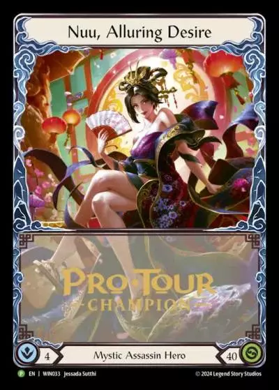 Nuu, Alluring Desire WIN033-CF - Pro Tour Champion Cards - Part the Mistveil - Flesh and blood card