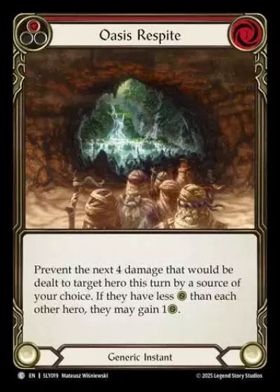 Oasis Respite SLY019 - Silver Age Chapter 3 - Lyath Goldmane - Flesh and blood card