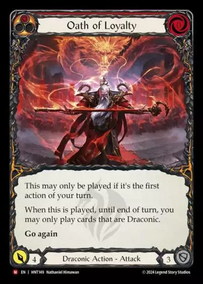 Oath of Loyalty RED HNT149 - The Hunted - Flesh and blood card