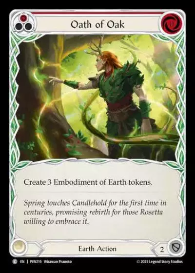 Oath of Oak PEN219 - Compendium of Rathe - Flesh and blood card