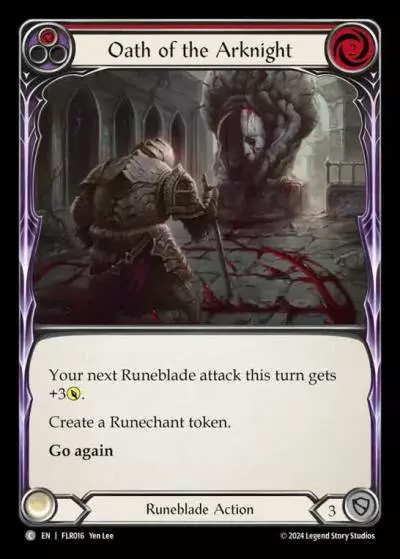 Oath of the Arknight RED FLR016 - Rosetta Blitz Deck - Florian - Flesh and blood card