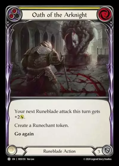 Oath of the Arknight YELLOW ROS159 - Rosetta - Flesh and blood card