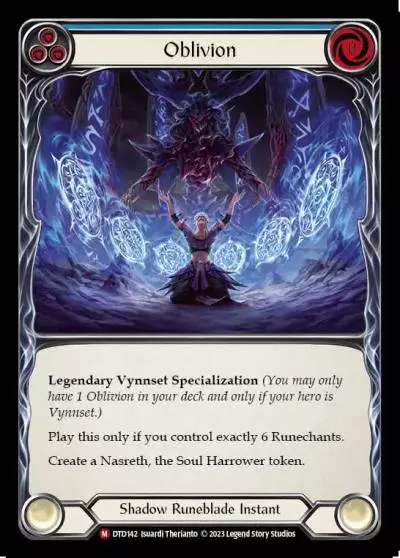 Oblivion BLUE DTD142 - Dusk till Dawn - Flesh and blood card