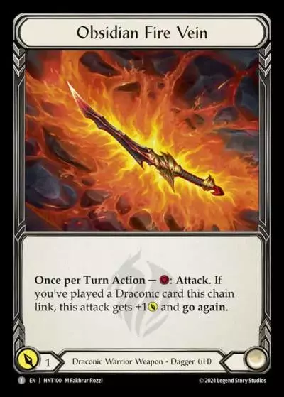 Obsidian Fire Vein HNT100 - The Hunted - Flesh and blood card