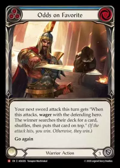 Odds on Favorite AOL026 - Armory Deck - Olympia, Prized Fighter - Flesh and blood card