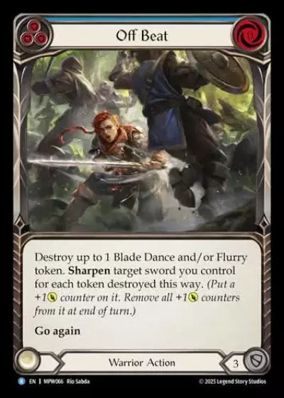 Off Beat MPW066 - Mastery Pack Warrior - Flesh and blood card