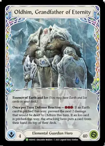 Oldhim, Grandfather of Eternity HER042-CF - National Championship - 2021 - Flesh and blood card