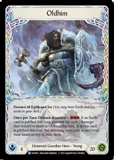 Oldhim OLD001-RF - Oldhim - Blitz Deck - Flesh and blood card
