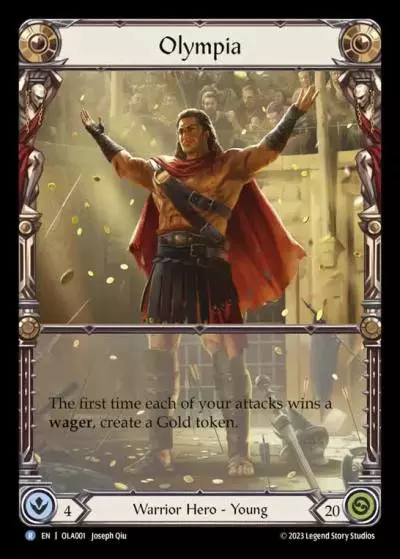 Olympia OLA001-RF - Olympia - Heavy Hitters Blitz Deck - Flesh and blood card