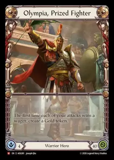 Olympia, Prized Fighter AOL001 - Armory Deck - Olympia, Prized Fighter - Flesh and blood card