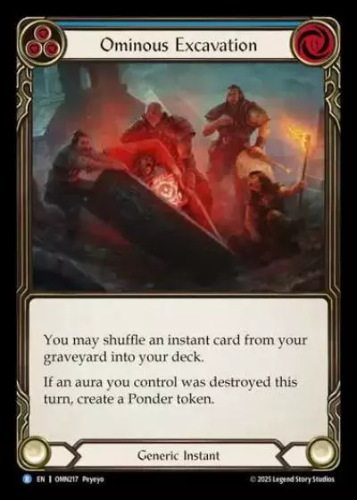 Ominous Excavation OMN217 - Omens of the Third Age - Flesh and blood card