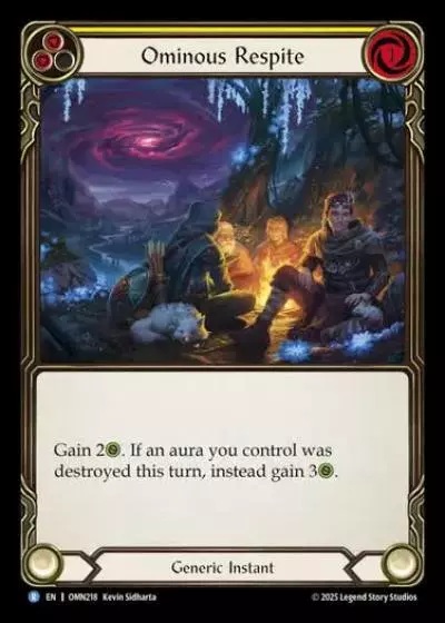 Ominous Respite OMN218 - Omens of the Third Age - Flesh and blood card