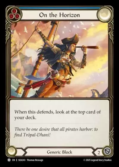 On the Horizon BLUE SEA243 - High Seas - Flesh and blood card
