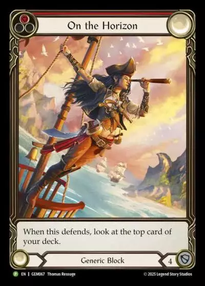 On the Horizon RED GEM067 - GEM - Pack 2 - Flesh and blood card