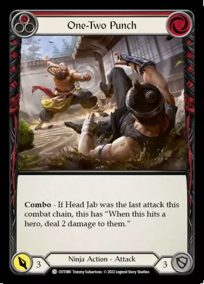 One-Two Punch RED OUT080 - Outsiders - Flesh and blood card