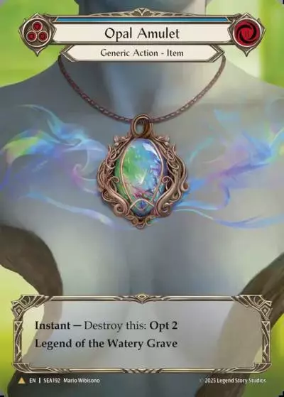 Opal Amulet BLUE SEA192-TP - High Seas - Treasure Pack - Flesh and blood card