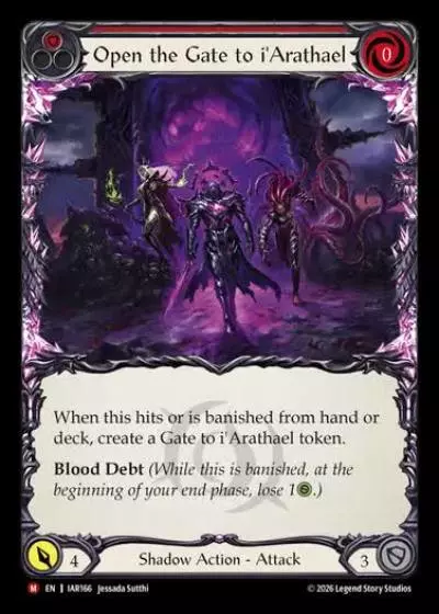Open the Gate to i'Arathael IAR166 - Usurp the Shadow Throne - Flesh and blood card