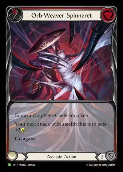 Orb-Weaver Spinneret RED FAB323-RF - Marketing - Starcity Games The Hunted - Flesh and blood card