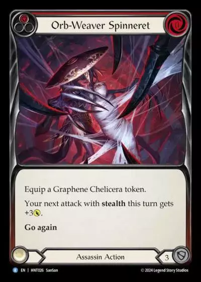 Orb-Weaver Spinneret RED HNT026 - The Hunted - Flesh and blood card