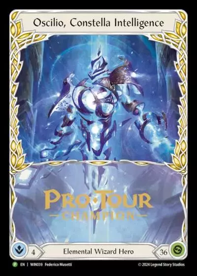 Oscilio, Constella Intelligence WIN039-CF - Pro Tour Champion Cards - Rosetta - Flesh and blood card