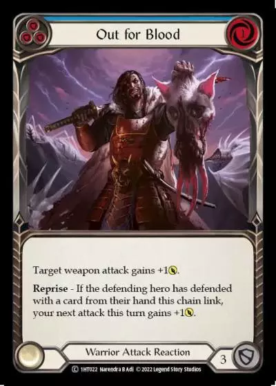 Out for Blood BLUE 1HT022 - Dorinthea - Blitz Deck - Flesh and blood card