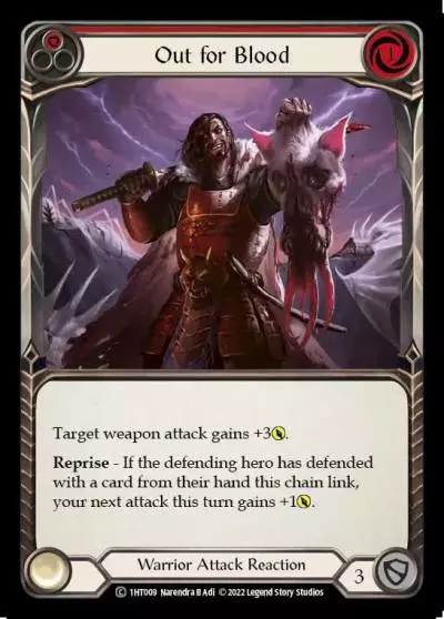 Out for Blood RED 1HT009 - Dorinthea - Blitz Deck - Flesh and blood card