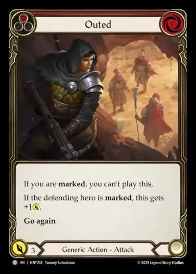 Outed RED HNT235 - The Hunted - Flesh and blood card