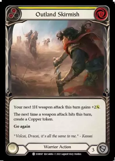 Outland Skirmish YELLOW EVR067 - Everfest - Flesh and blood card