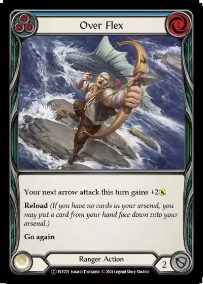 Over Flex BLUE U-ELE221-RF - Tales of Aria - Unlimited - Flesh and blood card
