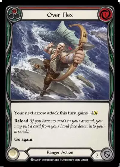 Over Flex RED LXI027 - Lexi - Blitz Deck - Flesh and blood card