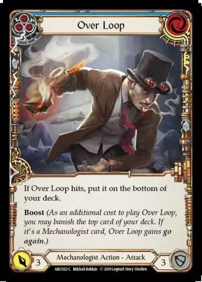 Over Loop BLUE ARC022 - Arcane Rising - Flesh and blood card