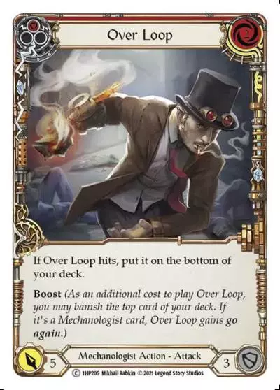 Over Loop RED 1HP205 - History Pack 1 - Flesh and blood card