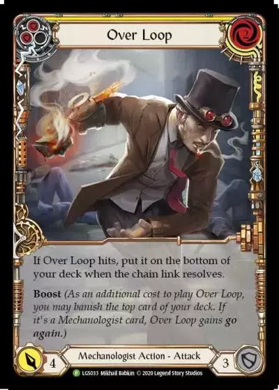 Over Loop YELLOW LGS033-RF - Armory - Season 3 - Flesh and blood card