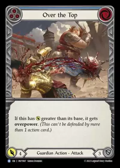 Over the Top BLUE HVY067 - Heavy Hitters - Flesh and blood card