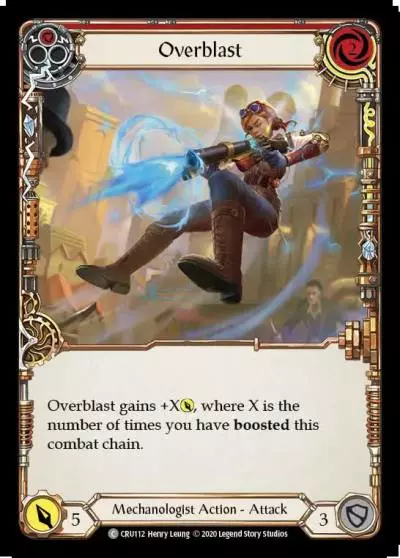 Overblast RED CRU112 - Crucible of War - Flesh and blood card