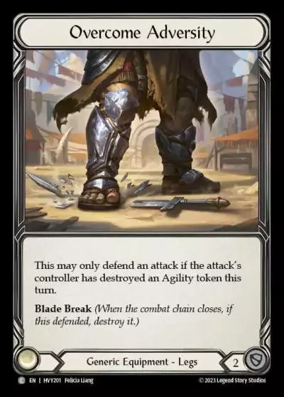Overcome Adversity HVY201 - Heavy Hitters - Flesh and blood card