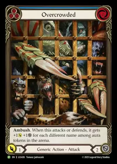 Overcrowded BLUE LGS426-CF - ProQuest - Season 8 - Flesh and blood card