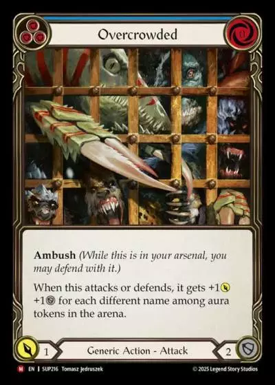 Overcrowded BLUE SUP216-RF - Super Slam - Flesh and blood card