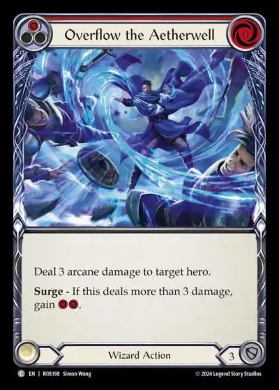 Overflow the Aetherwell RED ROS198 - Rosetta - Flesh and blood card