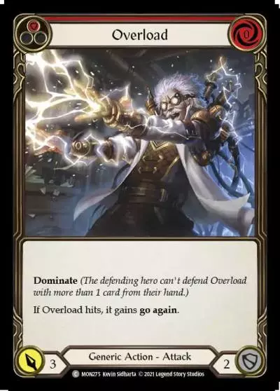 Overload RED MON275 - Monarch - Flesh and blood card