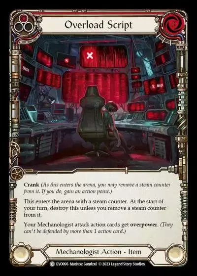 Overload Script RED EVO096 - Bright Lights - Flesh and blood card