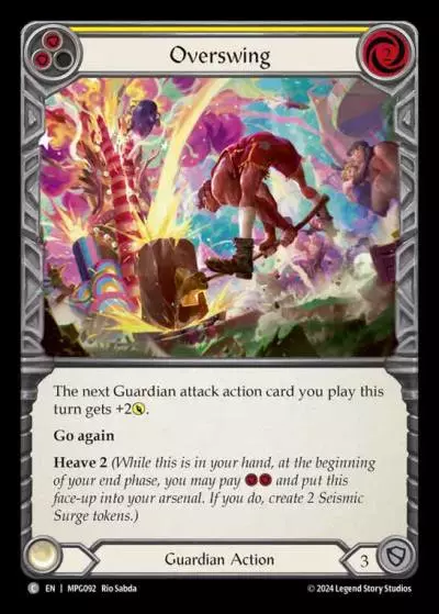 Overswing YELLOW MPG092 - Mastery Pack Guardian - Flesh and blood card