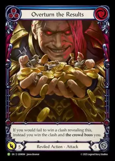 Overturn the Results GEM094 - GEM - Pack 3 - Flesh and blood card
