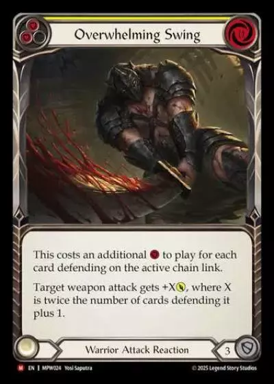 Overwhelming Swing MPW024 - Mastery Pack Warrior - Flesh and blood card