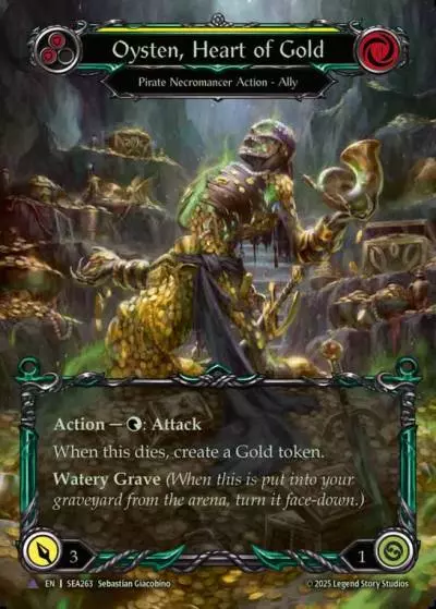 Oysten, Heart of Gold YELLOW SEA263-MV - High Seas - Flesh and blood card