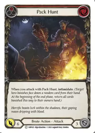 Pack Hunt RED 1HP025 - History Pack 1 - Flesh and blood card