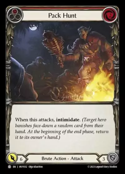 Pack Hunt RED HVY032 - Heavy Hitters - Flesh and blood card